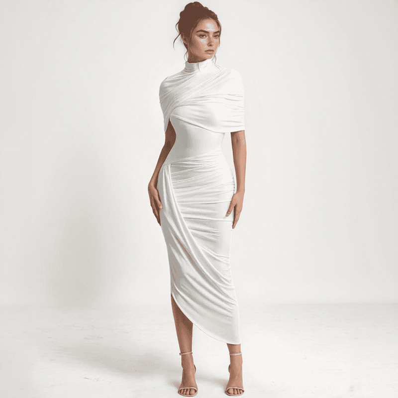 Serena Draped Midi Dress
